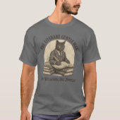 Literary Gentleman Cat My Weekends Are Booked T-shirt (Voorkant)