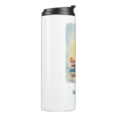 Literary Girl Book Personalized Thermal Tumbler Thermosbeker (Gedraaid links)