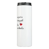 Literary Girl Book Personalized Thermal Tumbler Thermosbeker (Achterkant)