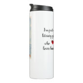 Literary Girl Book Personalized Thermal Tumbler Thermosbeker (Geroteerd rechts)