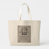Literary Merch Canvas tas 'Het proces van John Jas (Achterkant)