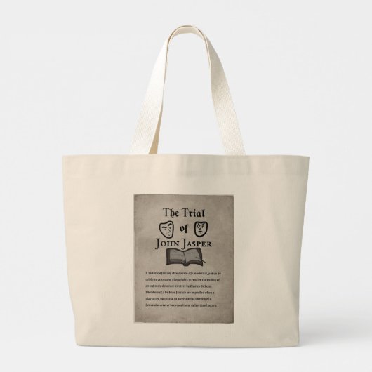 Literary Merch Canvas tas 'Het proces van John Jas (Achterkant)