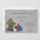 Literary Murder Mystery Dinner Party Kaart (Voorkant)
