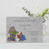 Literary Murder Mystery Dinner Party Kaart (Staand voorkant)