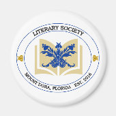 Literary Society Round Magnet (Voorkant)