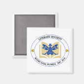 Literary Society Square Magnet (Voorkant / Achterkant)