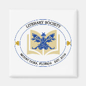 Literary Society Square Magnet (Voorkant)