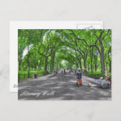 Literary Walk - Central Park, New York Briefkaart (Voorkant / Achterkant)