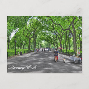 Literary Walk - Central Park, New York Briefkaart