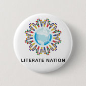 Literate Nation Button (Voorkant)