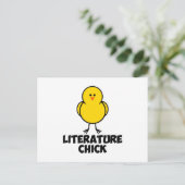 Literature Chick Briefkaart (Staand voorkant)