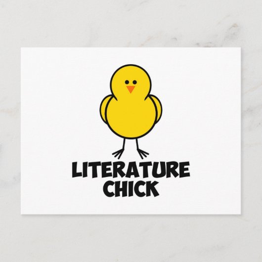 Literature Chick Briefkaart (Voorkant)