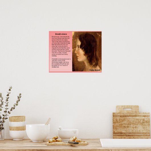 Literatuur, 19e eeuw, Brontezussen Poster (Keuken)