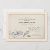 Literatuur Afstuderen Invitation Kaart (Voorkant)