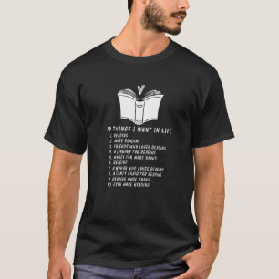 Literatuur boek lezen Boekhandworm leren Bibliothe T-shirt