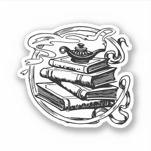  literatuur boeken sticker (Voorkant)