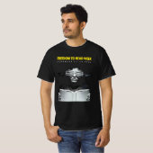 Literatuur is vrijheid om onkruid te lezen t-shirt (Voorkant volledig)