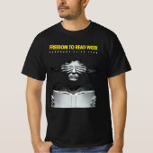Literatuur is vrijheid om onkruid te lezen t-shirt (Voorkant)