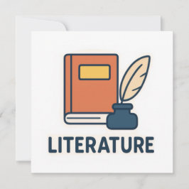Literatuur Onderwerp Sticker – Boek & Quill