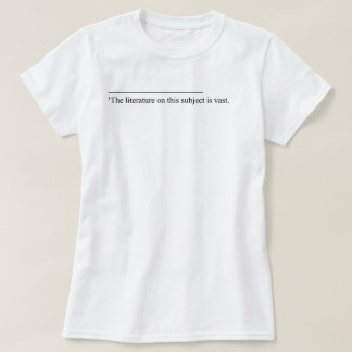 Literatuur over dit onderwerp t-shirt