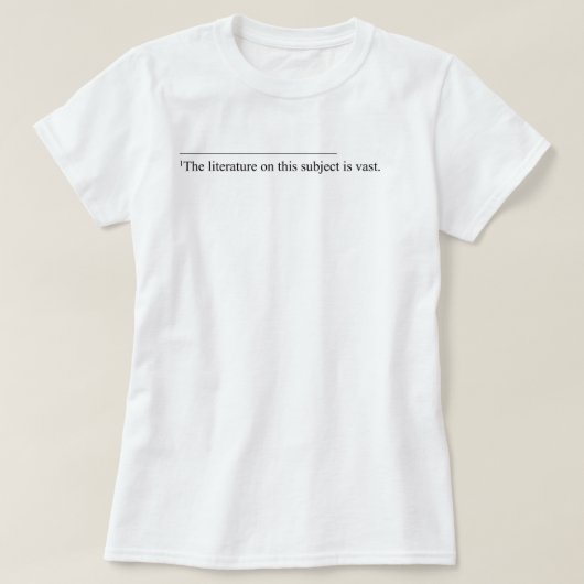 Literatuur over dit onderwerp t-shirt (Design voorkant)