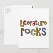 Literatuur Rocks Briefkaart (Voorkant / Achterkant)