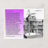Literatuur, Shakespeare, alles is een podium Briefkaart (Voorkant)