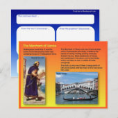 Literatuur, Shakespeare, Handelaar van Venetië Briefkaart (Voorkant / Achterkant)