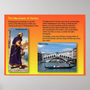 Literatuur, Shakespeare, Merchant of Venice Poster