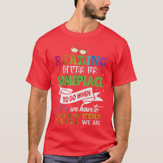 Literatuurbibliotheek lezen lezer t-shirt
