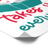 Literatuurlezen in een wereld van boekwormen zijn  poster (Hoek)