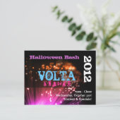 Lites & Smoke Halloween Bash Uitnodiging / Flyer Briefkaart (Staand voorkant)