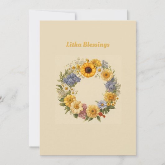 Litha Blessings Feestdagenkaart (Voorkant)