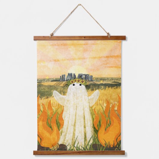 Litha Het spook van midzomer Hangend Wandkleed (Voorkant)