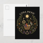 Litha Picnic Summer Solstice Celestial Art Briefkaart (Voorkant / Achterkant)