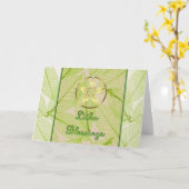 Litha Summer Solstice Pagan Pentagram Kaart (Gele Bloem)