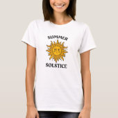 Litha Summer Solstice Sun Design Sabbats T-Shirt (Voorkant)