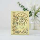 Litha Sun Briefkaart (Staand voorkant)