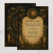 Litha-viering Pagan Botanisch Kaart (Voorkant / Achterkant)