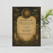 Litha-viering Pagan Botanisch Kaart (Staand voorkant)