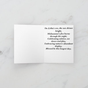 Litha Wenskaart Kaart