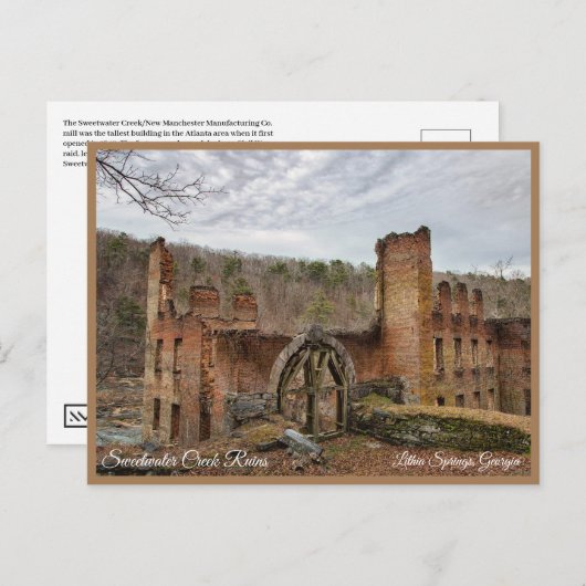 Lithia Springs Sweetwater Georgia Briefkaart GA (Voorkant / Achterkant)