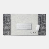 Lithic Record: Gepersonaliseerde Tweed & Vloeipapi Bureaumat (Keyboard & Muis)
