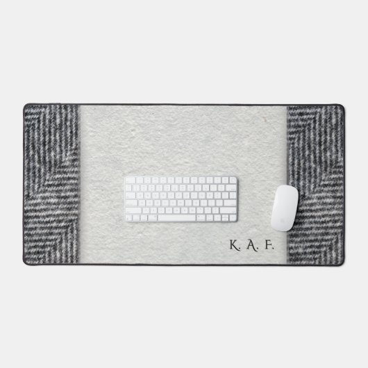 Lithic Record: Personalized Tweed & Blotter Look Bureaumat (Keyboard & Muis)