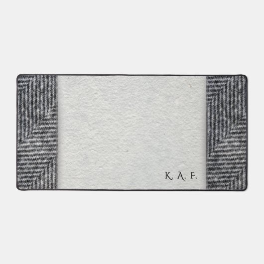 Lithic Record: Personalized Tweed & Blotter Look Bureaumat (Voorkant)