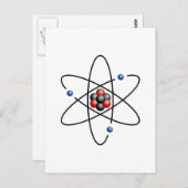 Lithium Atom Chemical Element Li Atomic Number 3 Briefkaart (Voorkant / Achterkant)