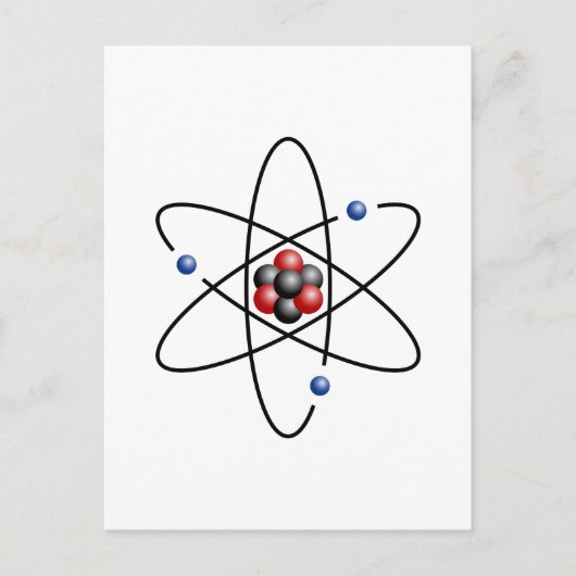 Lithium Atom Chemical Element Li Atomic Number 3 Briefkaart (Voorkant)