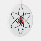 Lithium Atom Chemical Element Li Atomic Number 3 Keramisch Ornament (Rechts)