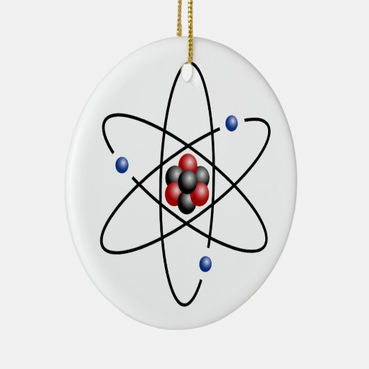 Lithium Atom Chemical Element Li Atomic Number 3 Keramisch Ornament (Rechts)