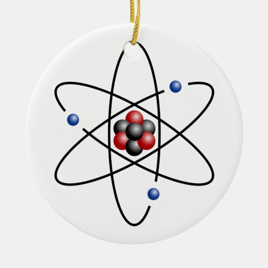 Lithium Atom Chemical Element Li Atomic Number 3 Keramisch Ornament (Voorkant)